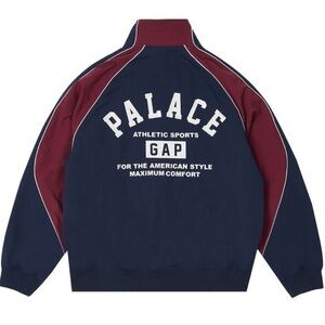 Rare PALACE GAP Navy and Burgundy Athletic Sports Jacket BNWT